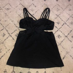 Lululemon | Black Cut-Out Top with Straps | 4